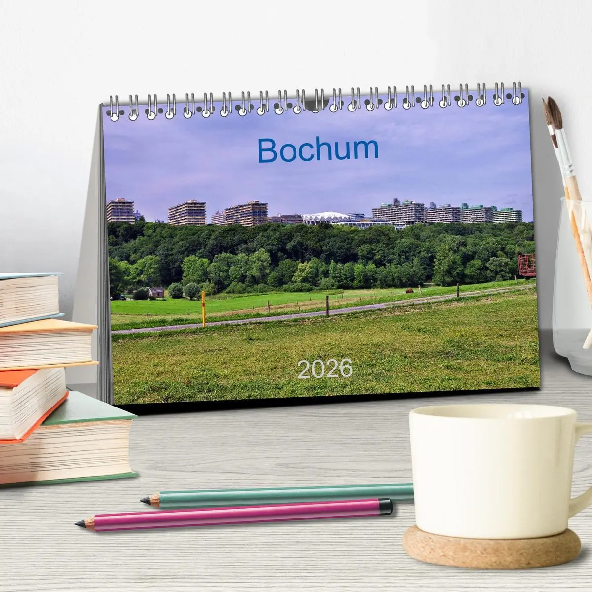 Bild: 9783516222715 | Bochum / Geburtstagskalender (Tischkalender 2026 DIN A5 quer),...