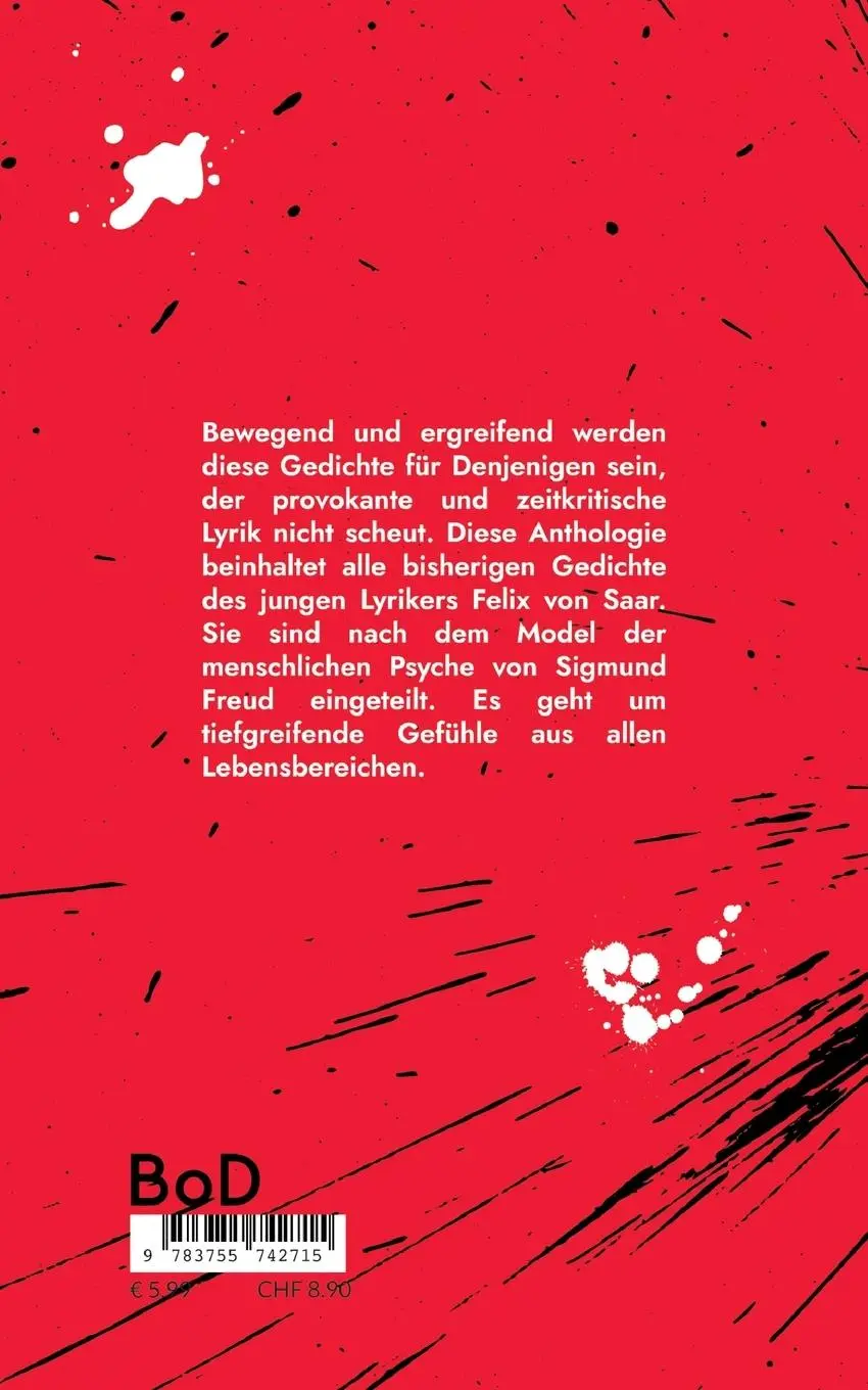 Rückseite: 9783755742715 | Gedichte | Felix von Saar | Taschenbuch | 52 S. | Deutsch | 2022