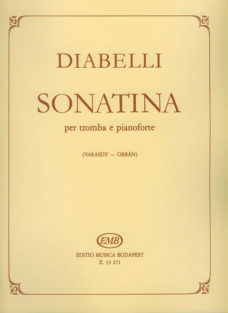 Cover: 9790080132715 | Sonatina per tromba e pianoforte op. 151, No. 1 | Anton Diabelli