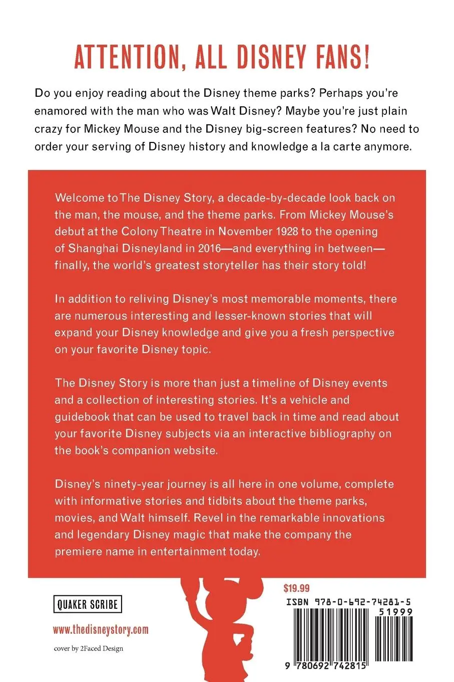 Rückseite: 9780692742815 | The Disney Story | Chronicling the Man, the Mouse, and the Parks
