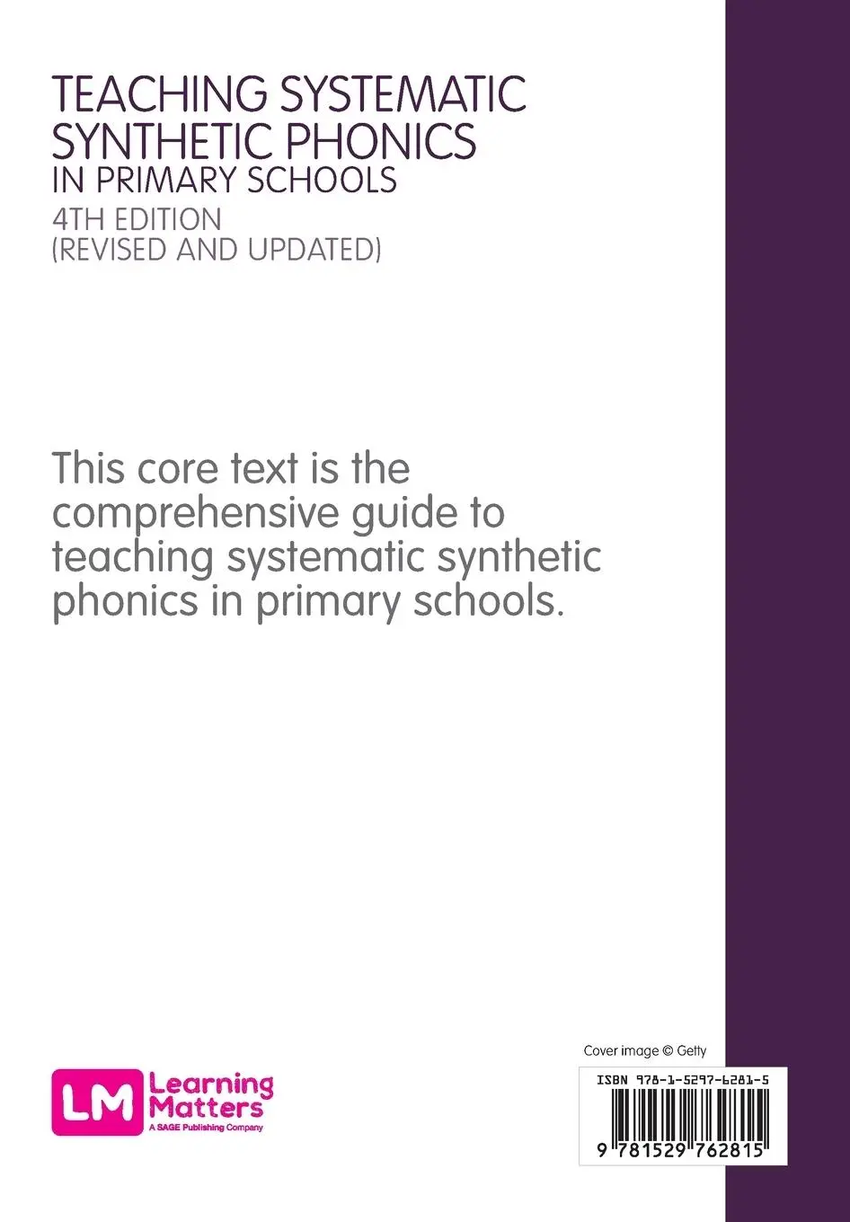 Rückseite: 9781529762815 | Teaching Systematic Synthetic Phonics in Primary Schools | Taschenbuch