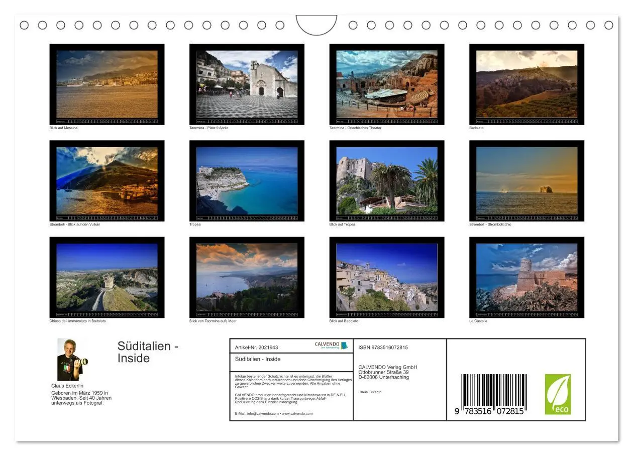Bild: 9783516072815 | Süditalien - Inside (Wandkalender 2026 DIN A4 quer), CALVENDO...