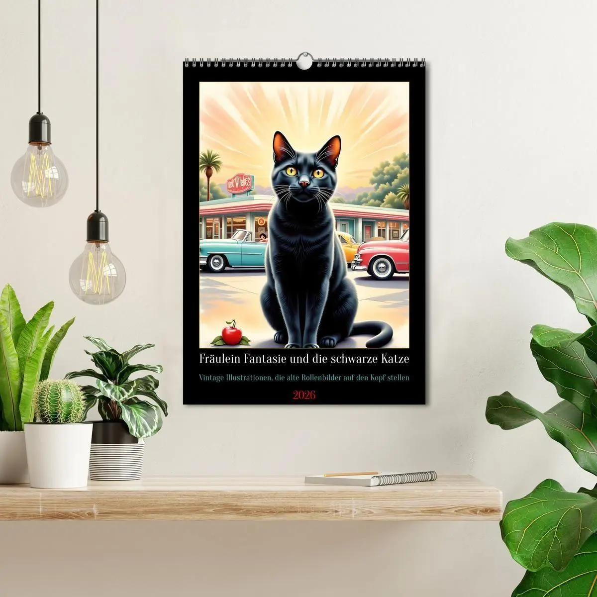 Bild: 9783516692815 | Fräulein Fantasie und die schwarze Katze (Wandkalender 2026 DIN A3...