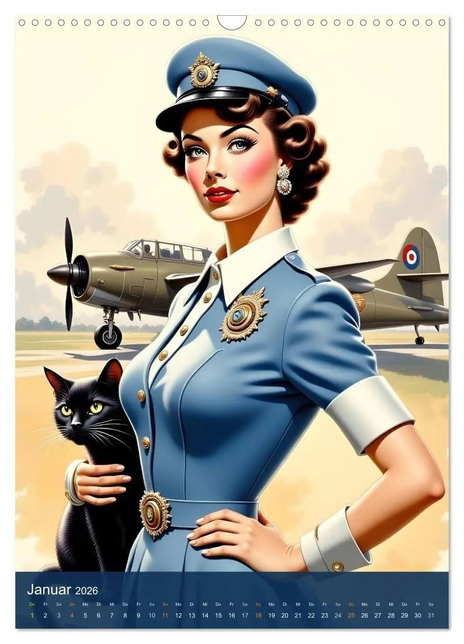 Bild: 9783516692815 | Fräulein Fantasie und die schwarze Katze (Wandkalender 2026 DIN A3...