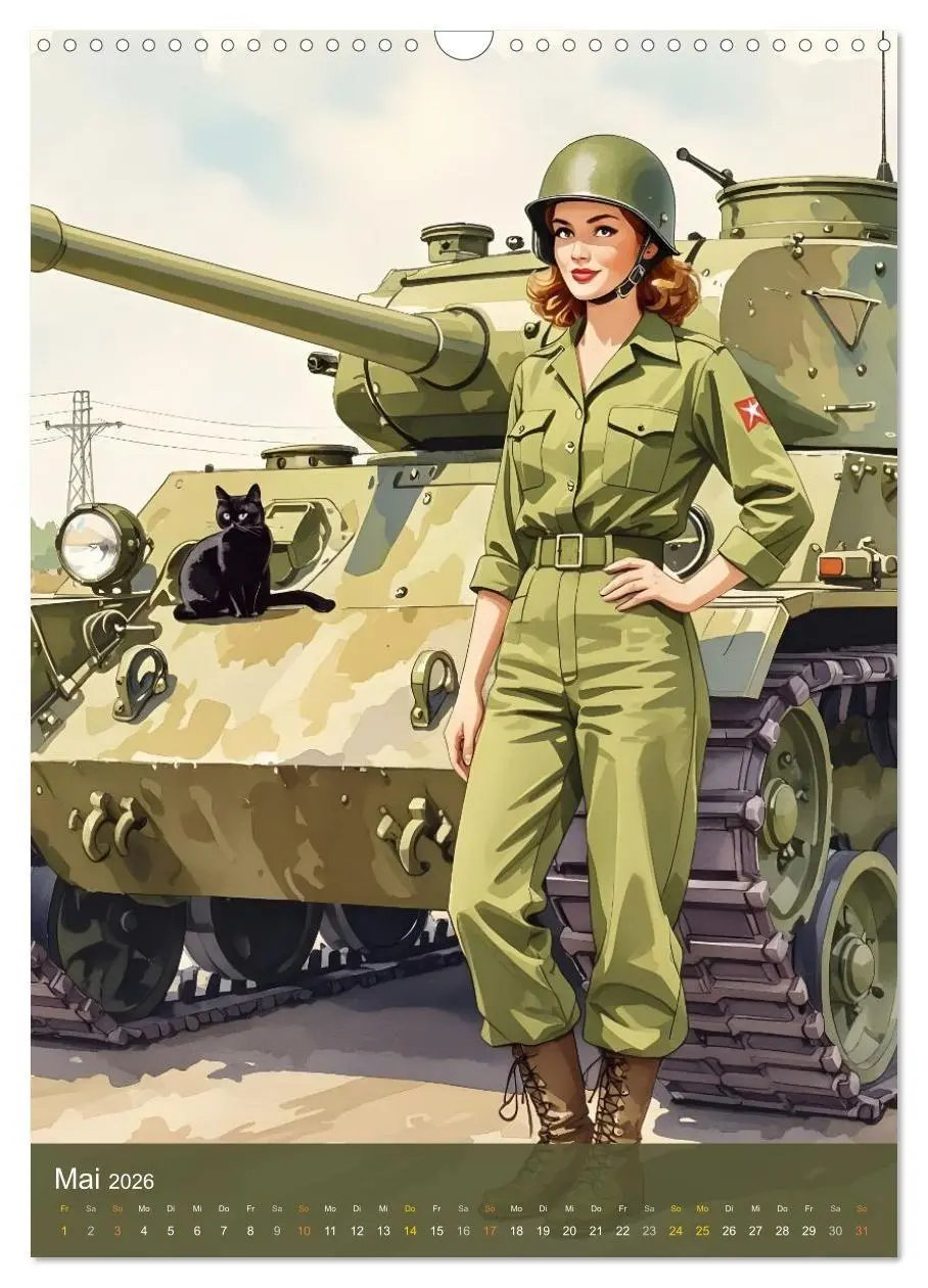 Bild: 9783516692815 | Fräulein Fantasie und die schwarze Katze (Wandkalender 2026 DIN A3...