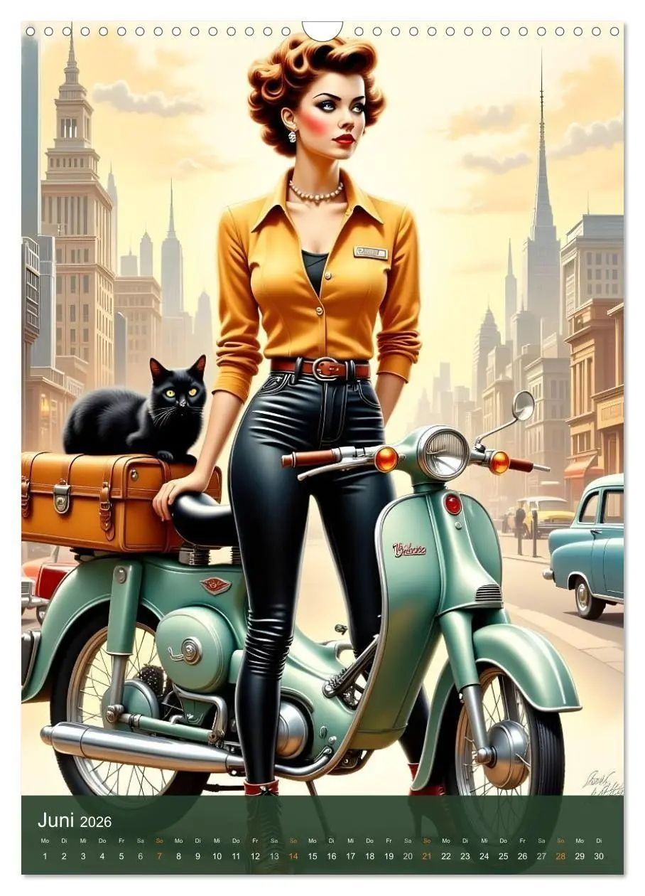 Bild: 9783516692815 | Fräulein Fantasie und die schwarze Katze (Wandkalender 2026 DIN A3...