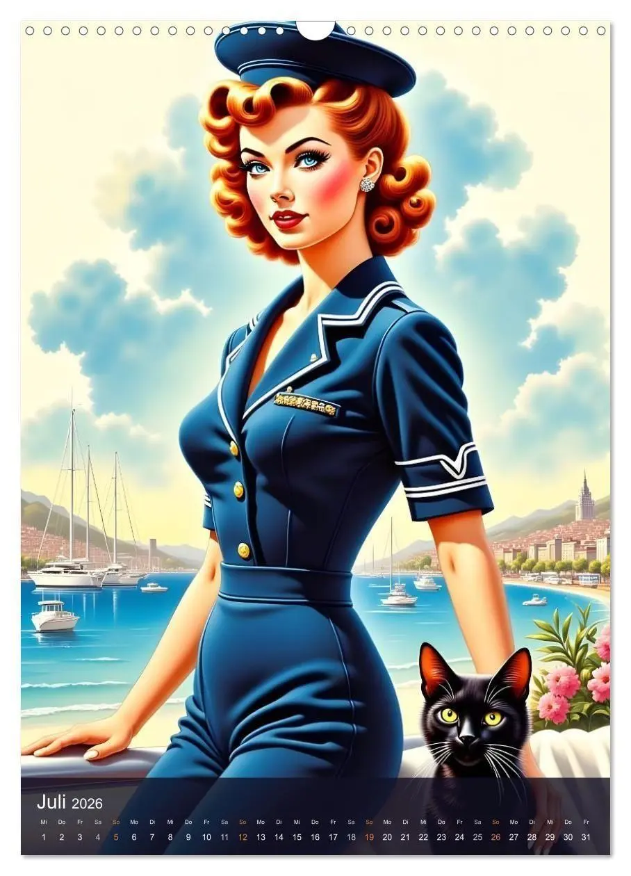 Bild: 9783516692815 | Fräulein Fantasie und die schwarze Katze (Wandkalender 2026 DIN A3...