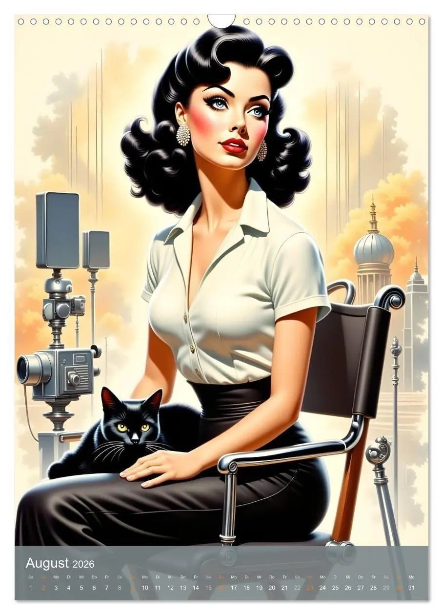 Bild: 9783516692815 | Fräulein Fantasie und die schwarze Katze (Wandkalender 2026 DIN A3...