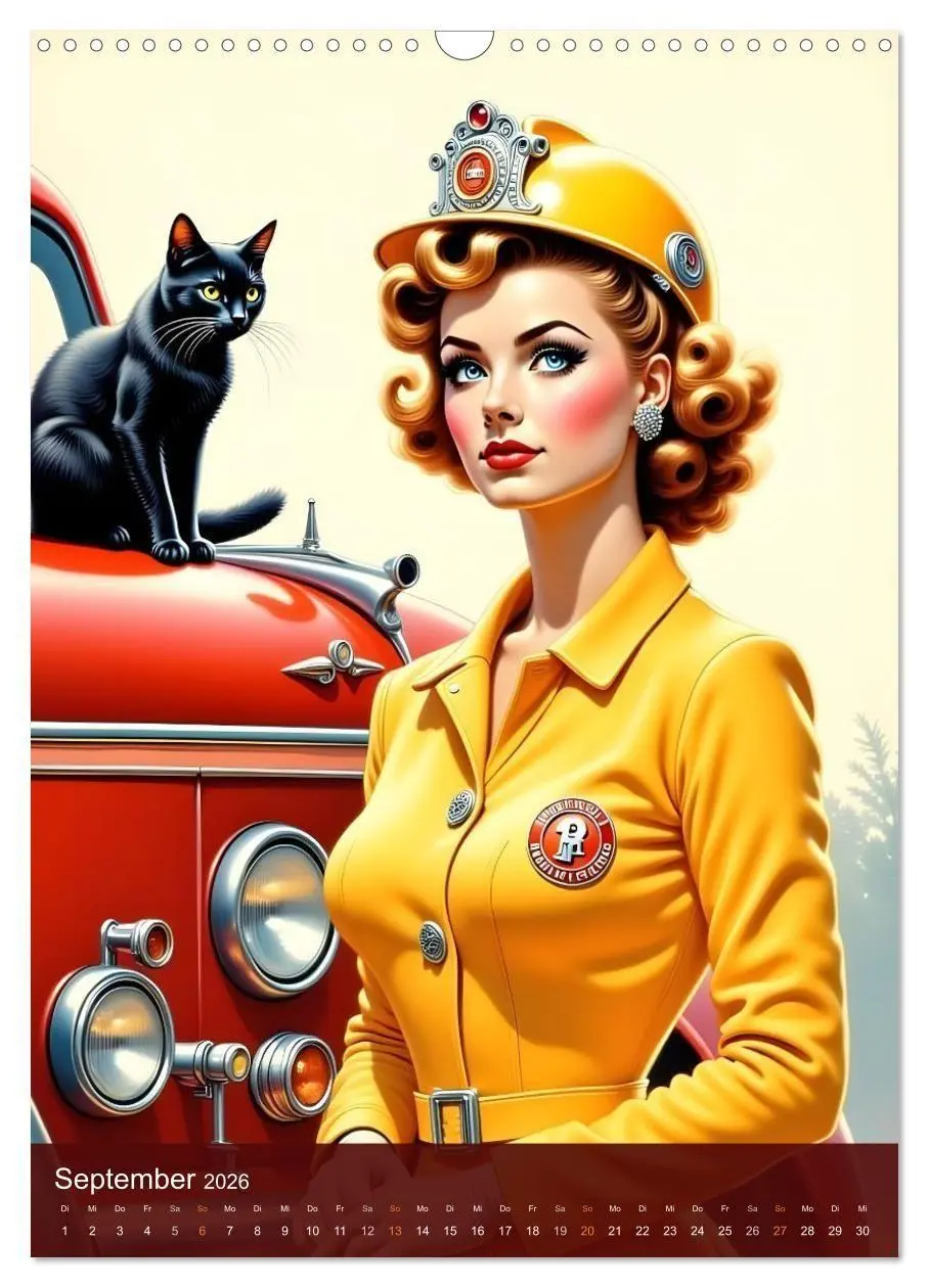 Bild: 9783516692815 | Fräulein Fantasie und die schwarze Katze (Wandkalender 2026 DIN A3...