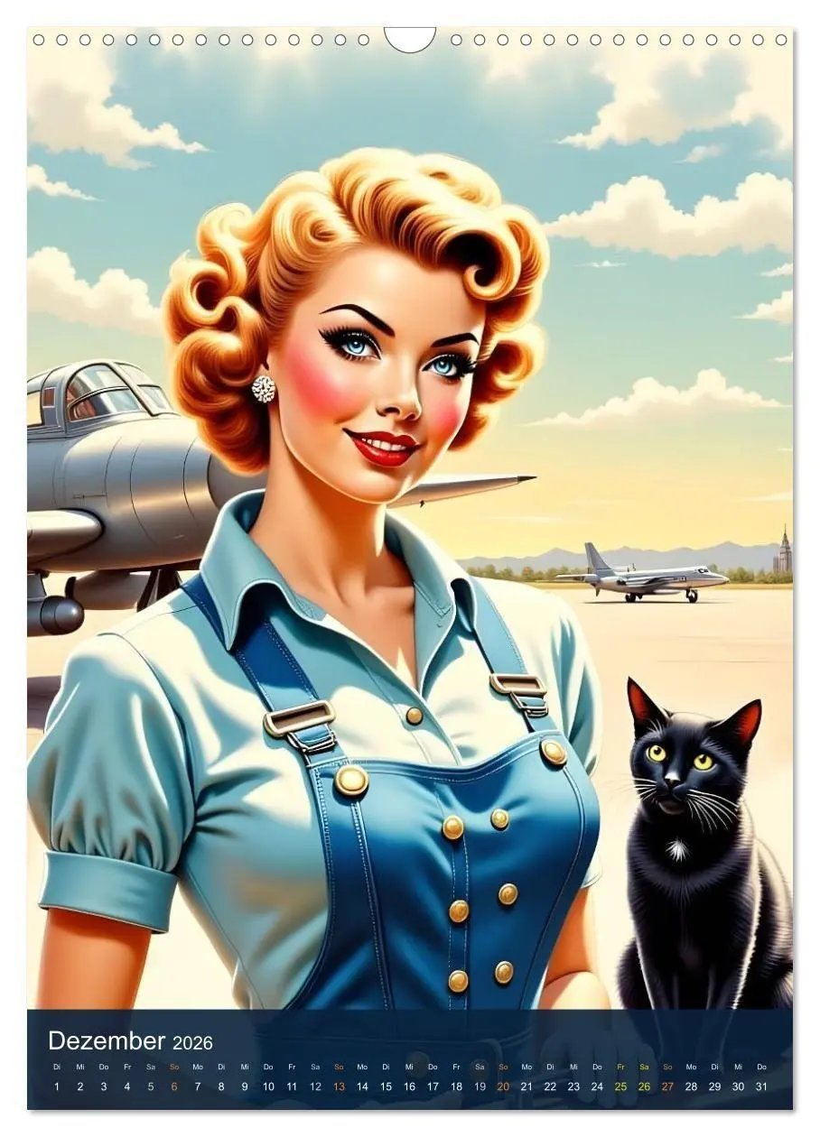 Bild: 9783516692815 | Fräulein Fantasie und die schwarze Katze (Wandkalender 2026 DIN A3...