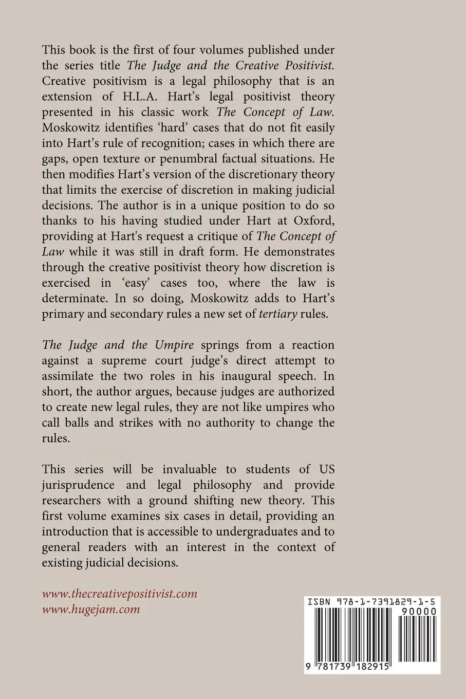 Rückseite: 9781739182915 | The Judge and the Umpire | David H Moskowitz | Taschenbuch | Englisch