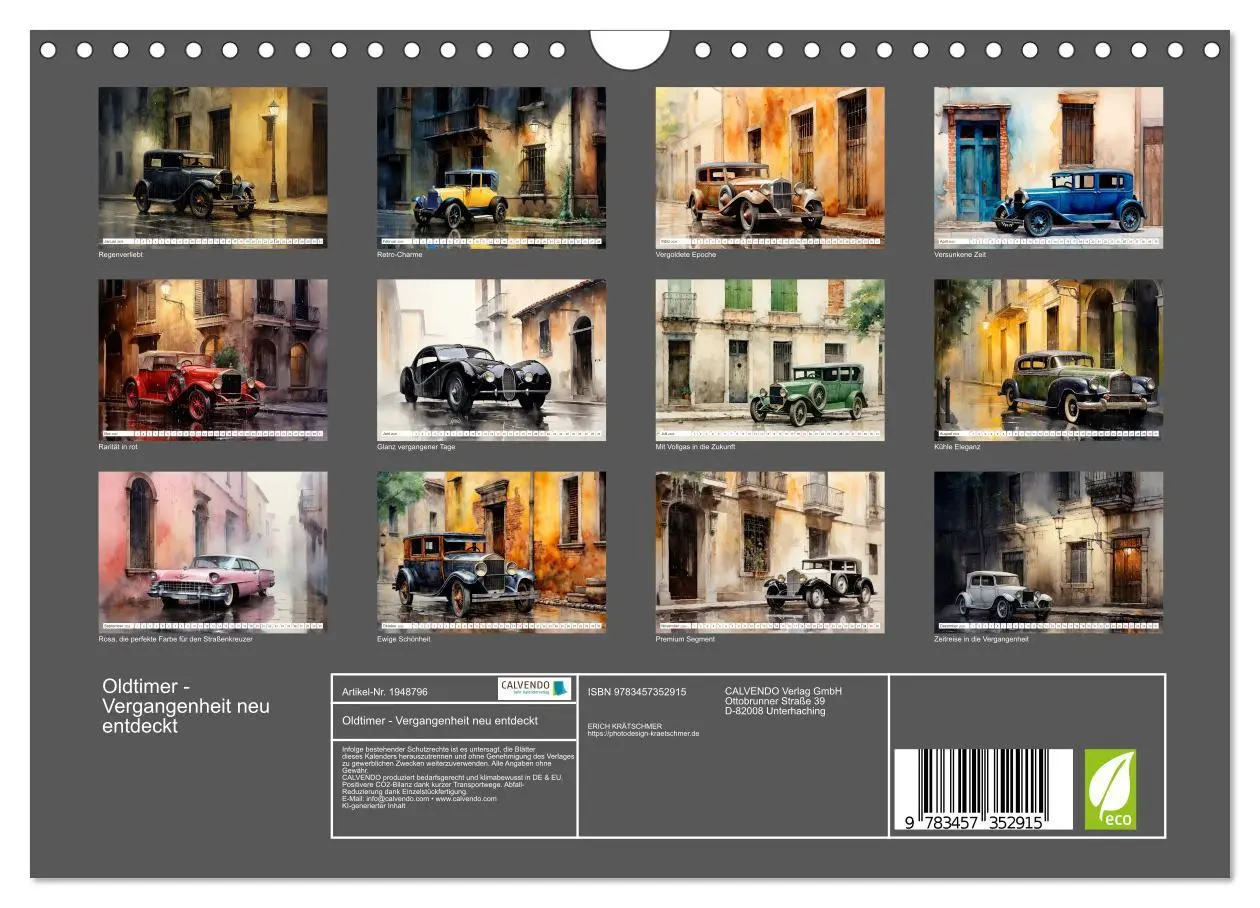 Bild: 9783457352915 | Oldtimer - Vergangenheit neu entdeckt (Wandkalender 2026 DIN A4...