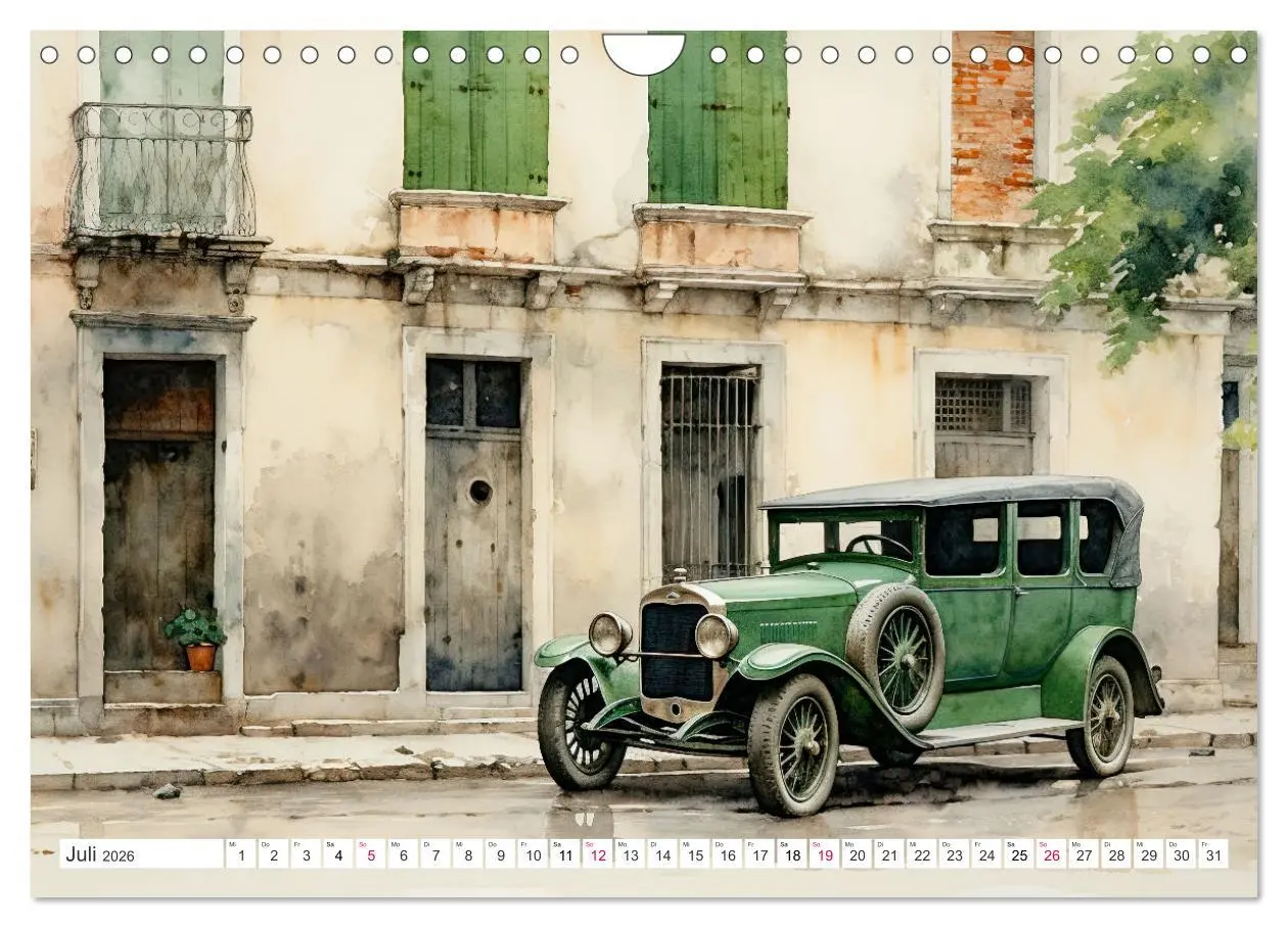 Bild: 9783457352915 | Oldtimer - Vergangenheit neu entdeckt (Wandkalender 2026 DIN A4...