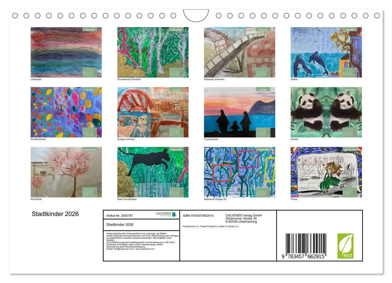 Bild: 9783457662915 | Stadtkinder 2026 (Wandkalender 2026 DIN A4 quer), CALVENDO...