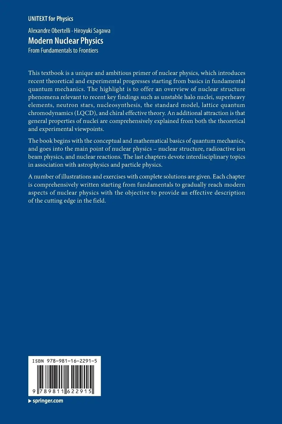 Rückseite: 9789811622915 | Modern Nuclear Physics | From Fundamentals to Frontiers | Taschenbuch