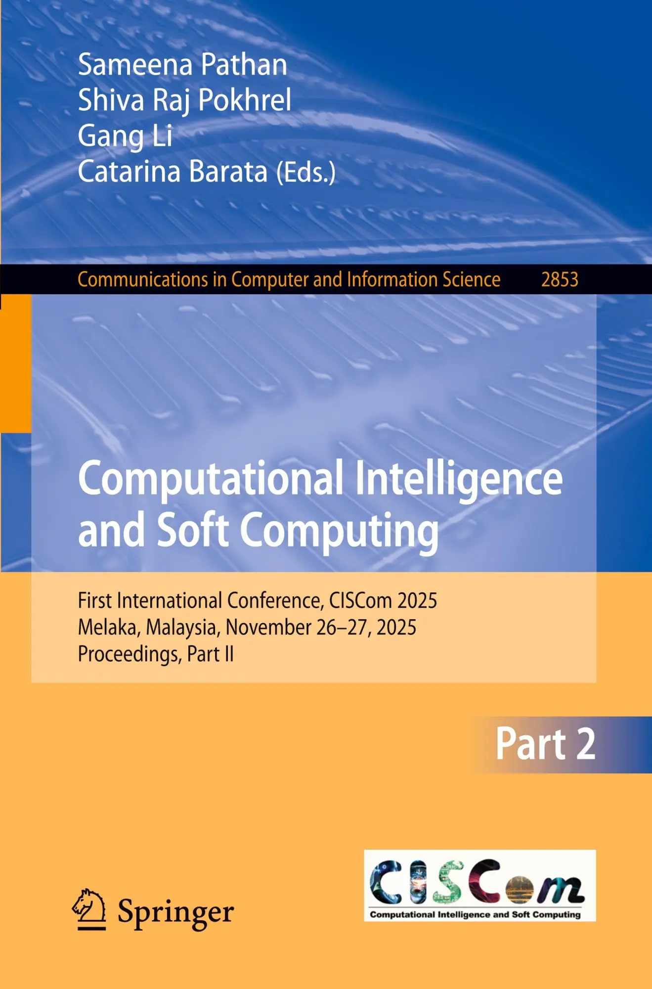Cover: 9789819572915 | Computational Intelligence and Soft Computing | Sameena Pathan (u. a.)