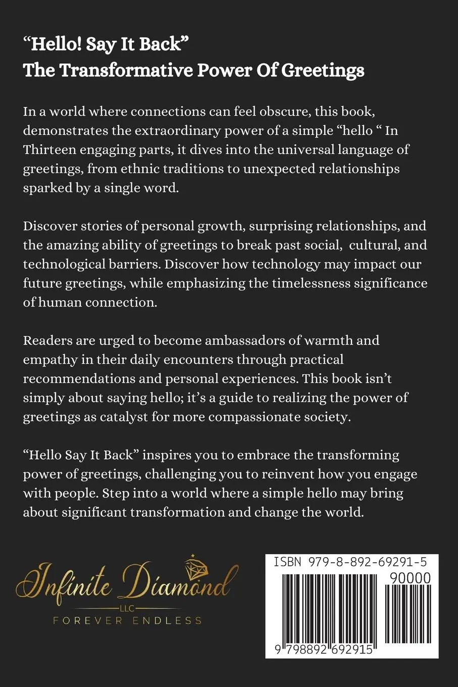 Rückseite: 9798892692915 | The Power Of Greeting (Hello Say It Back) | Dorris Battle | Buch