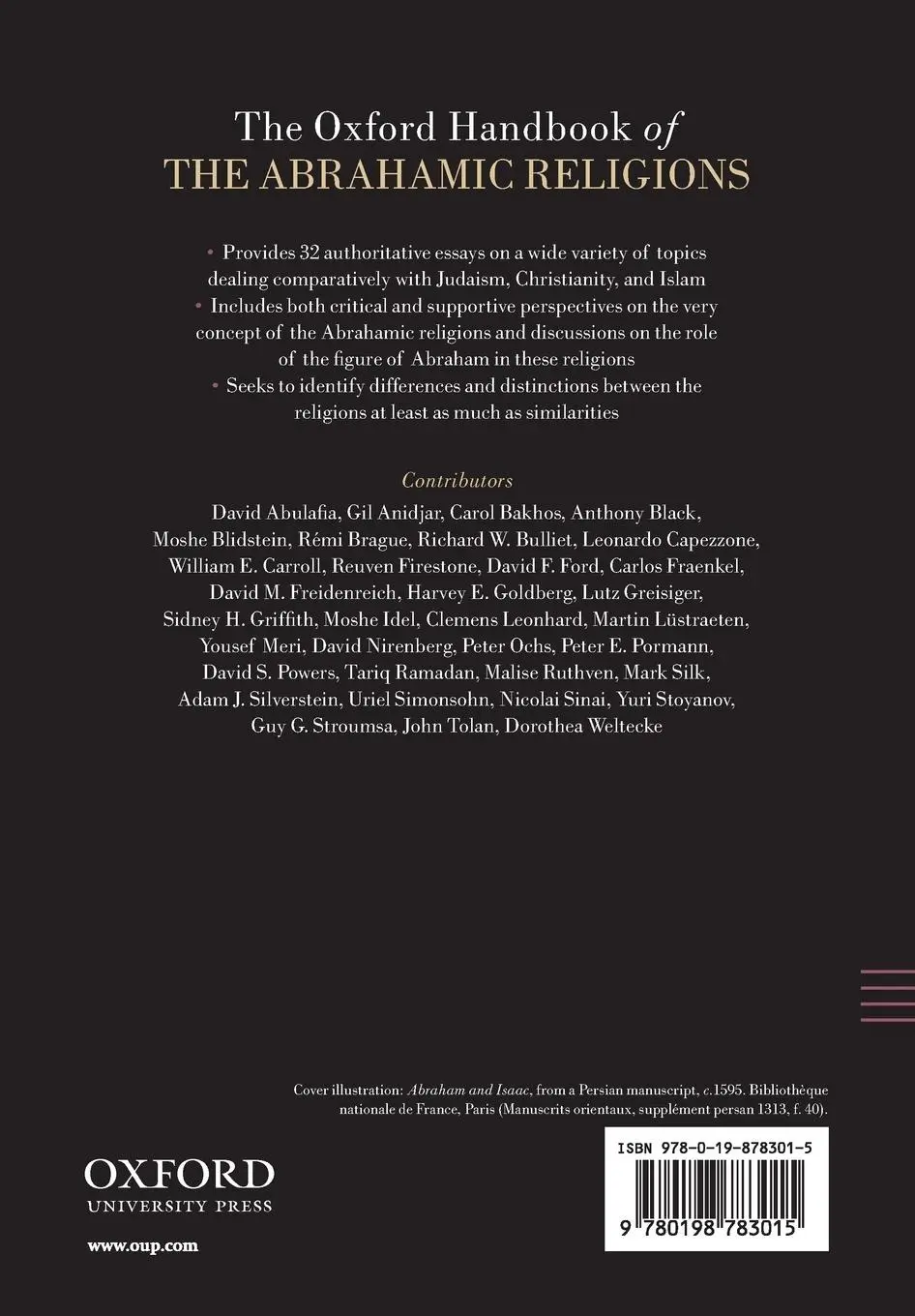 Rückseite: 9780198783015 | The Oxford Handbook of the Abrahamic Religions | Silverstein (u. a.)