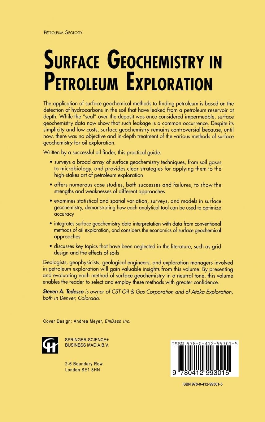 Rückseite: 9780412993015 | Surface Geochemistry in Petroleum Exploration | S. A. Tedesco | Buch