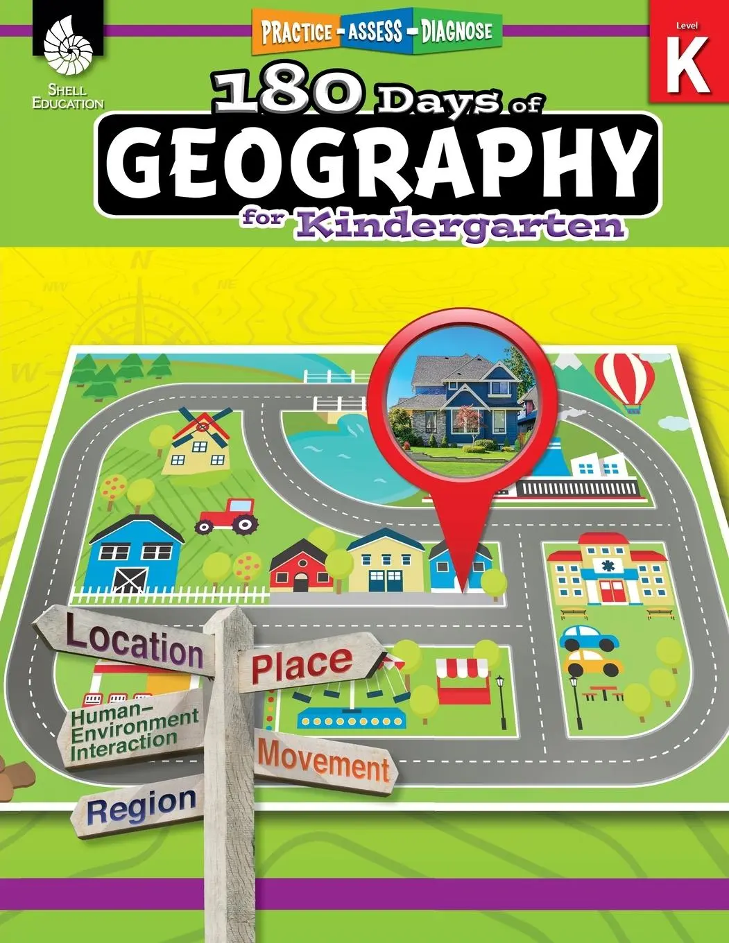 Cover: 9781425833015 | 180 Days of Geography for Kindergarten | Practice, Assess, Diagnose