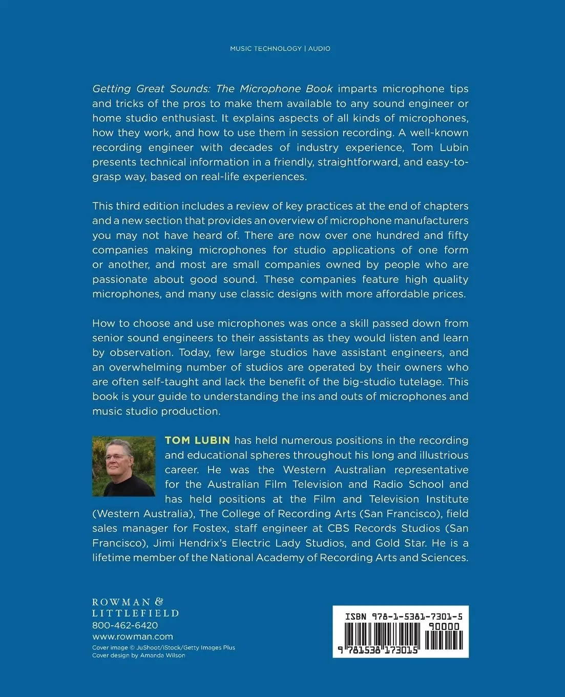 Rückseite: 9781538173015 | Getting Great Sounds | The Microphone Book | Tom Lubin | Taschenbuch