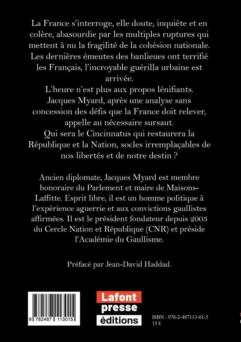 Rückseite: 9782487113015 | Bye bye démocratie | Le brûlot de l'année | Jacques Myard | Buch
