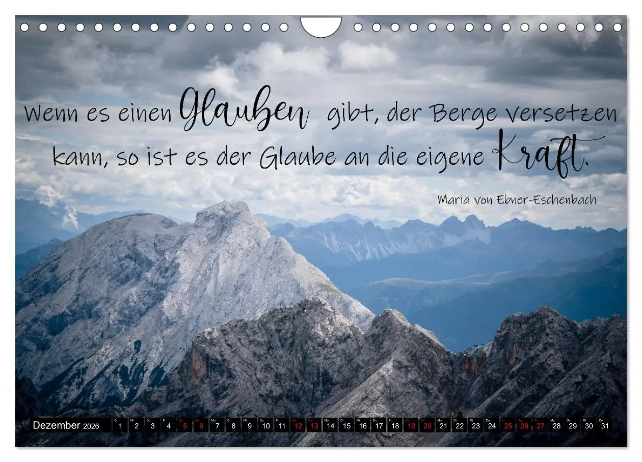 Bild: 9783457623015 | Bilder und Texte für die Seele (Wandkalender 2026 DIN A4 quer),...