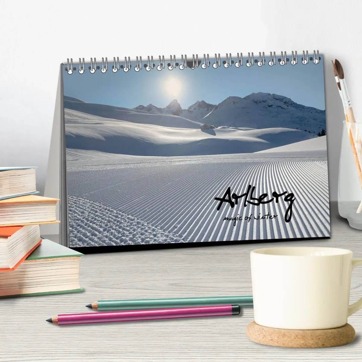 Bild: 9783457793015 | Arlberg - magic of winter (Tischkalender 2026 DIN A5 quer),...