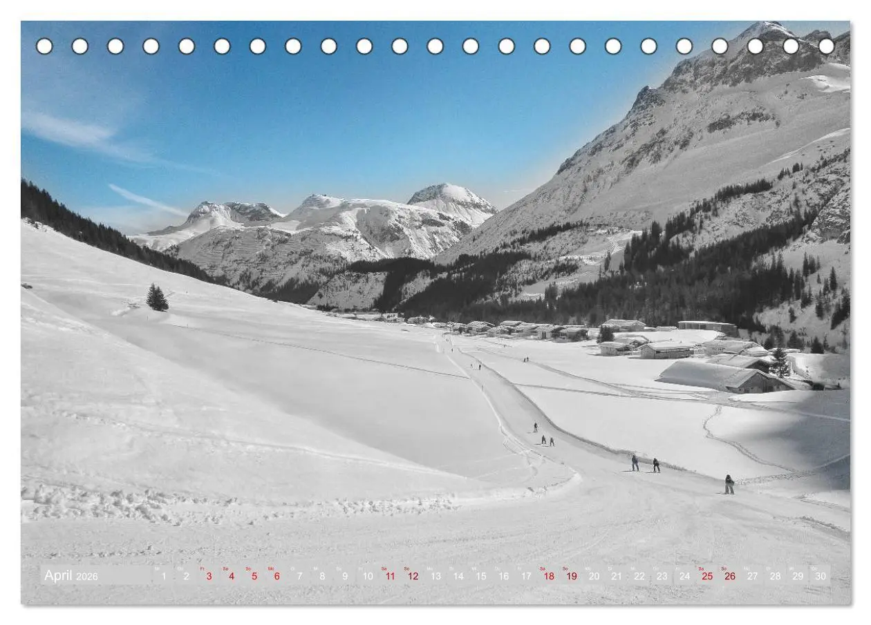 Bild: 9783457793015 | Arlberg - magic of winter (Tischkalender 2026 DIN A5 quer),...