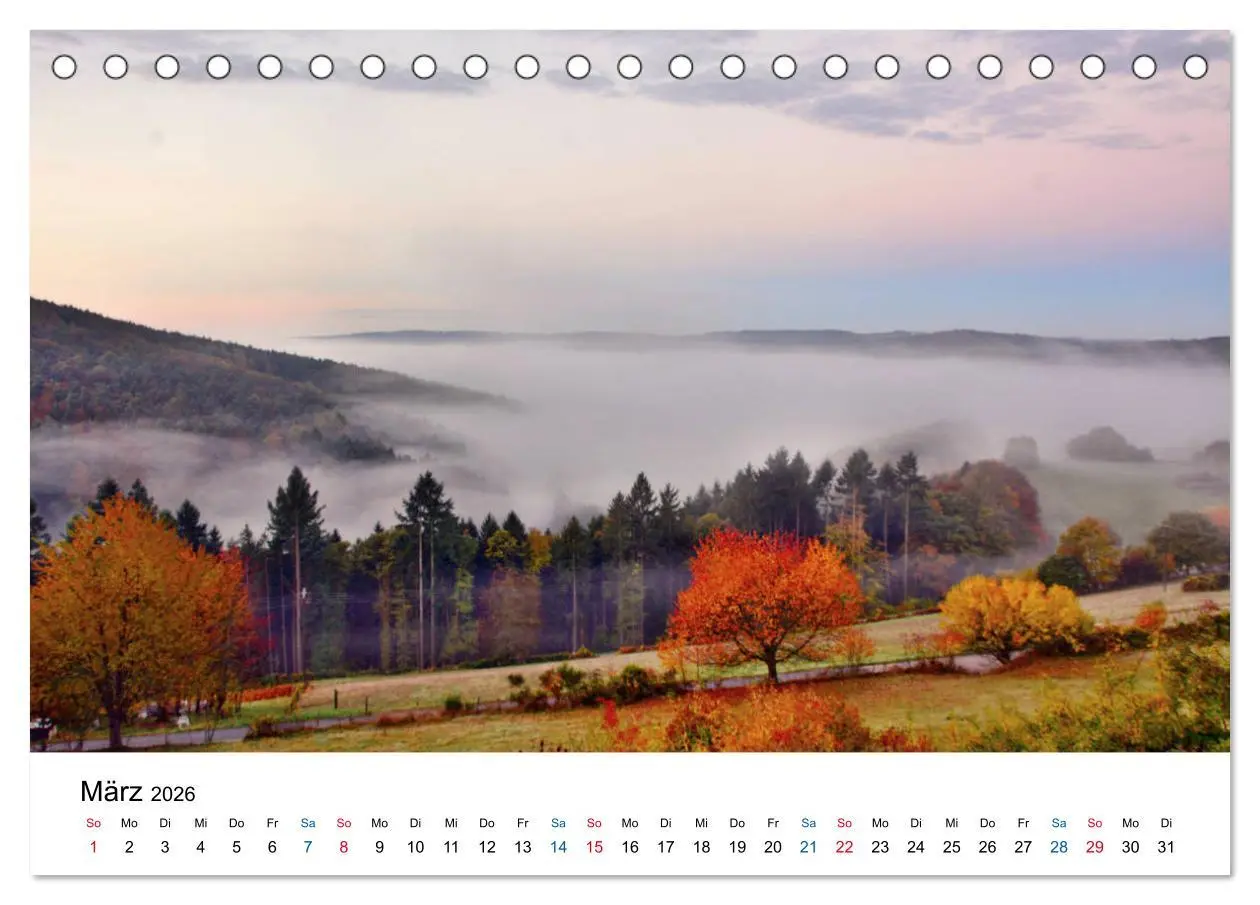 Bild: 9783457863015 | Odenwald - Impressionen (Tischkalender 2026 DIN A5 quer), CALVENDO...