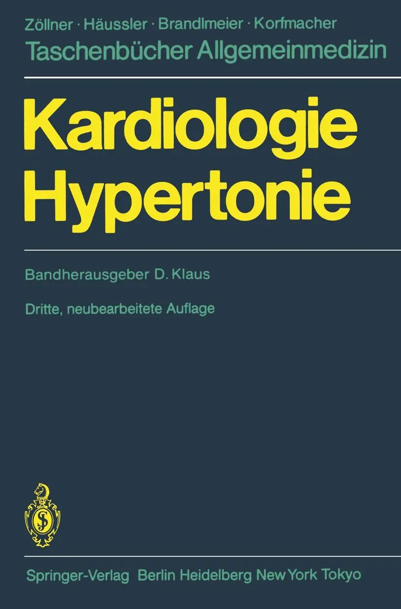 Cover: 9783540163015 | Kardiologie Hypertonie | D. H. Antoni (u. a.) | Taschenbuch | xxx