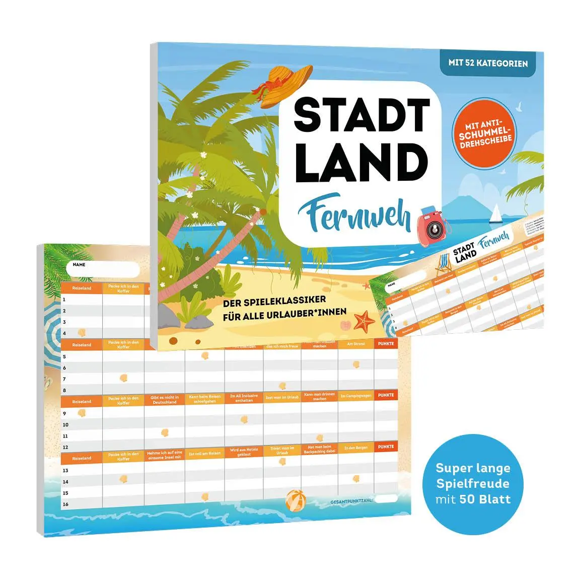 Bild: 4260478343115 | Stadt, Land, Fernweh - Der Spieleklassiker für alle Urlauber*innen