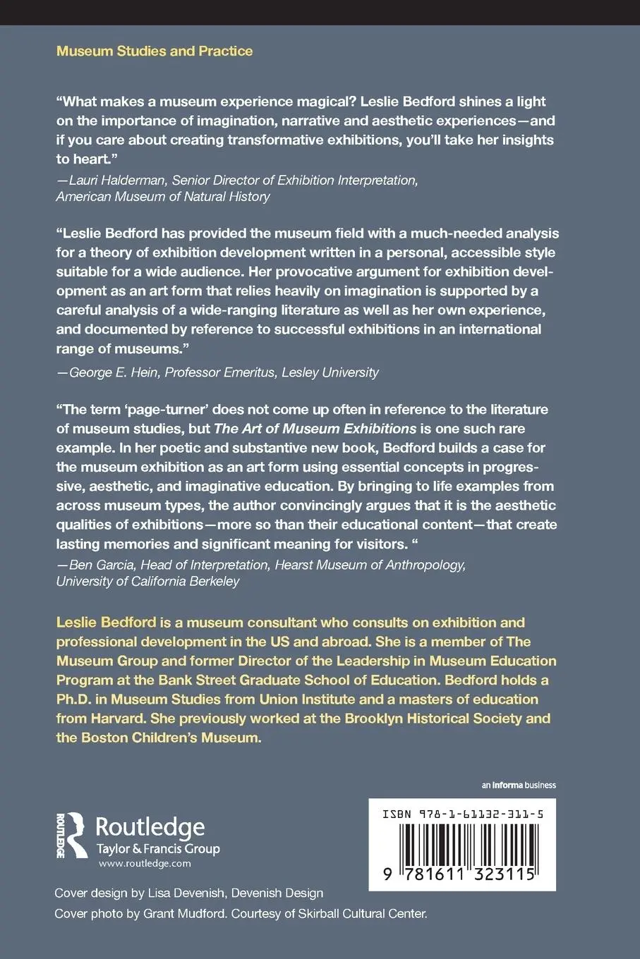 Rückseite: 9781611323115 | The Art of Museum Exhibitions | Leslie Bedford | Taschenbuch | 2014