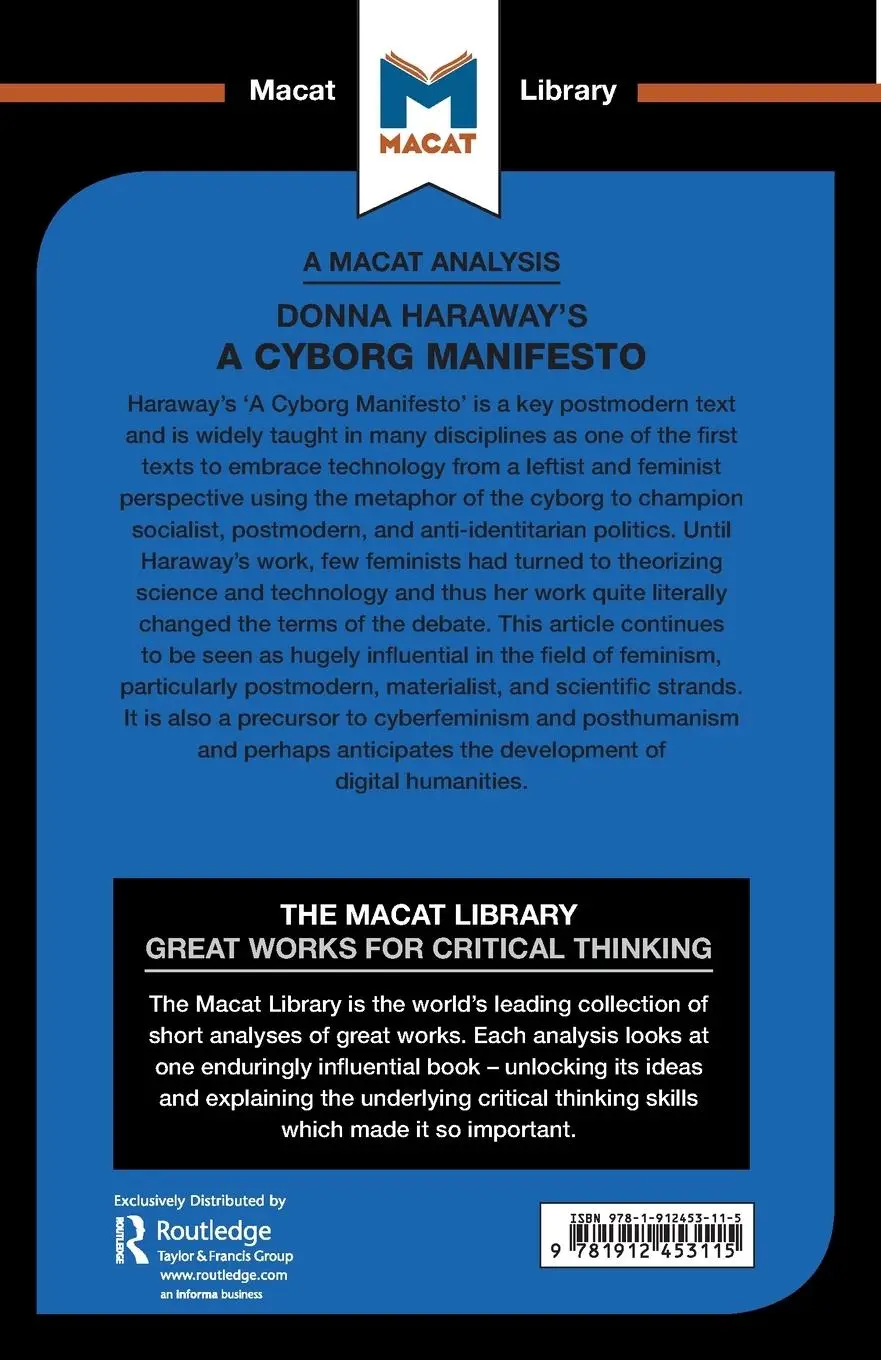 Rückseite: 9781912453115 | Donna Haraway's A Cyborg Manifesto | Rebecca Pohl | Taschenbuch | 2018