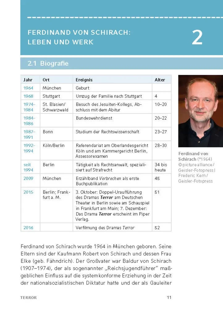 Bild: 9783129303115 | Terror von Ferdinand von Schirach | Textanalyse und Interpretation