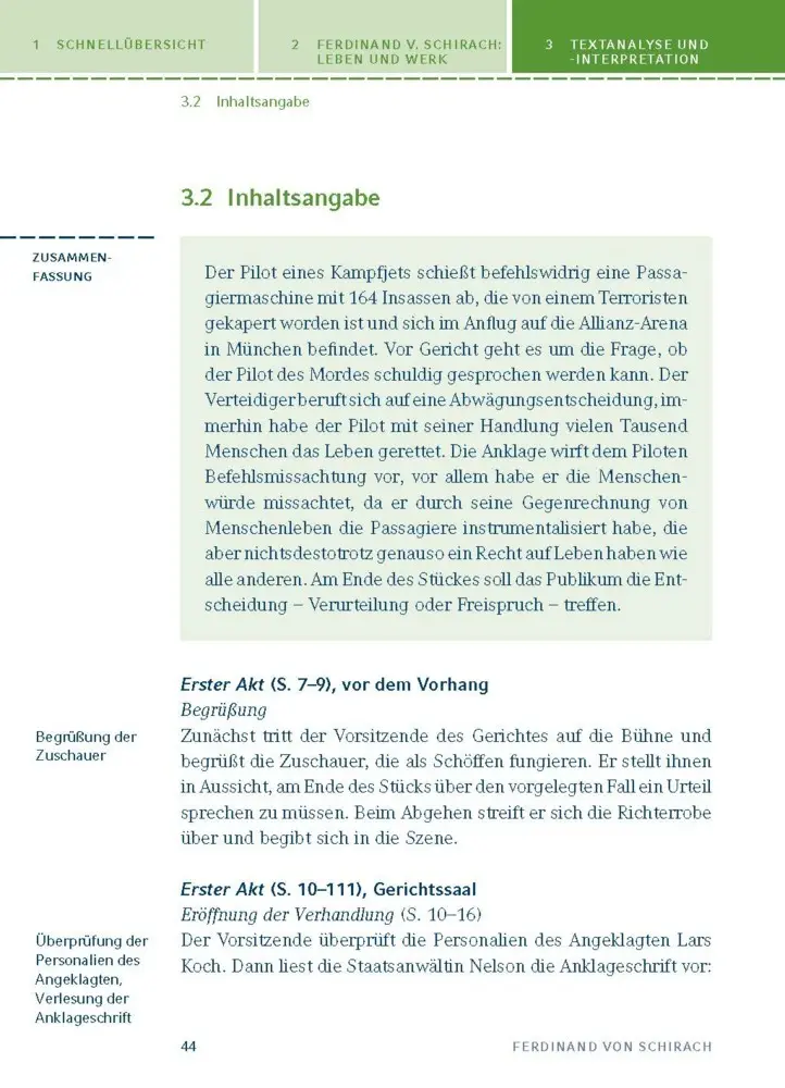 Bild: 9783129303115 | Terror von Ferdinand von Schirach | Textanalyse und Interpretation