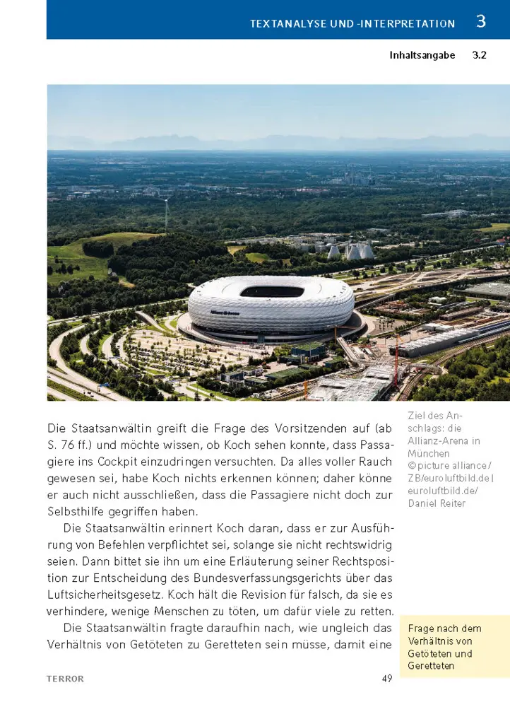 Bild: 9783129303115 | Terror von Ferdinand von Schirach | Textanalyse und Interpretation