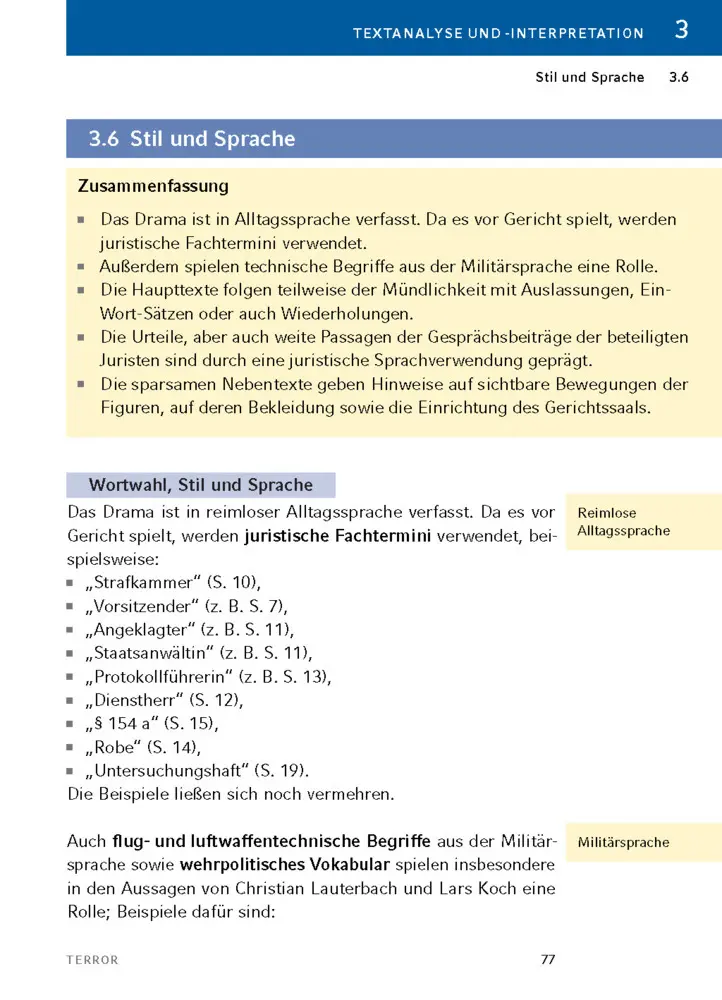 Bild: 9783129303115 | Terror von Ferdinand von Schirach | Textanalyse und Interpretation