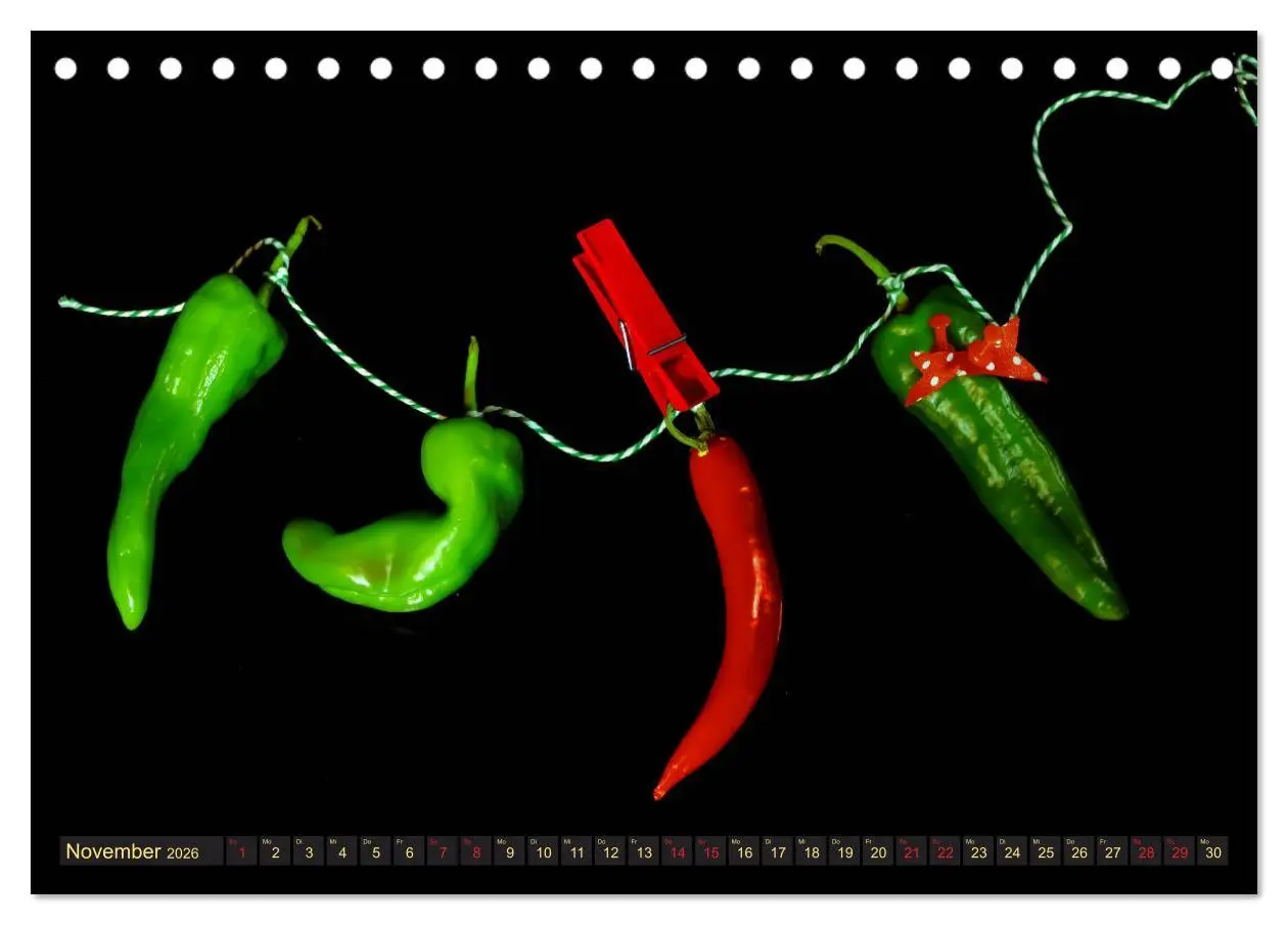 Bild: 9783457853115 | Scharfe Chili Fantasien - Creative Food Design (Tischkalender 2026...
