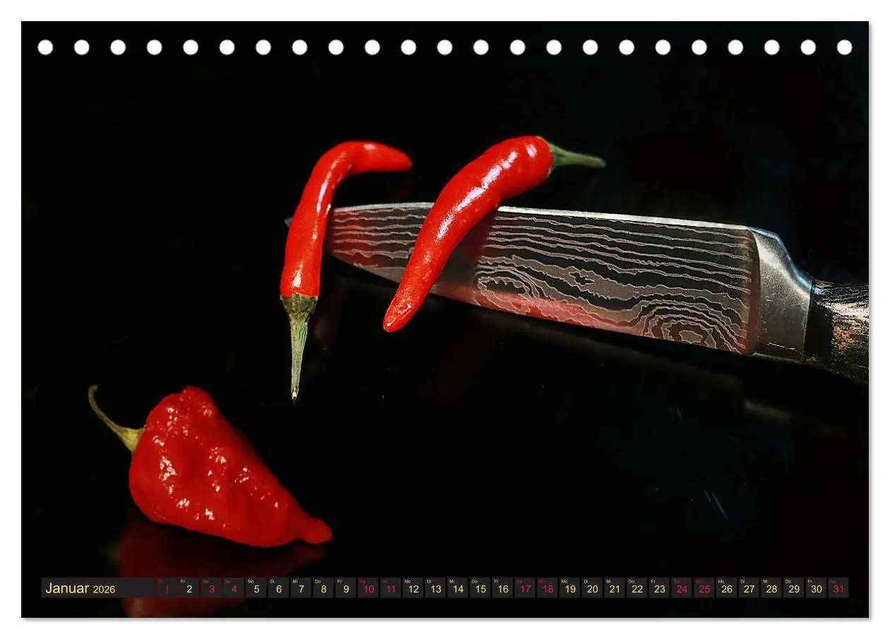 Bild: 9783457853115 | Scharfe Chili Fantasien - Creative Food Design (Tischkalender 2026...
