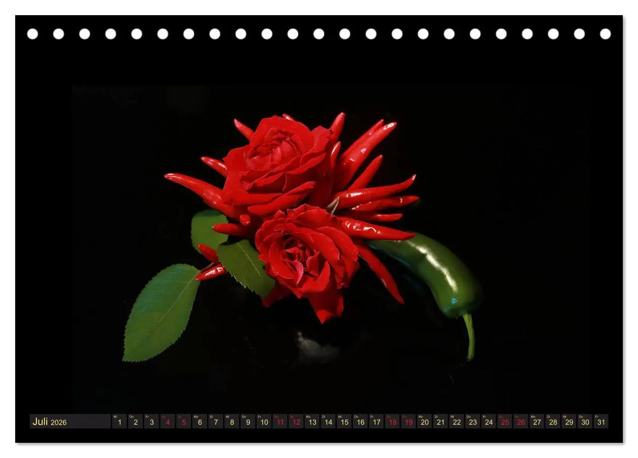 Bild: 9783457853115 | Scharfe Chili Fantasien - Creative Food Design (Tischkalender 2026...