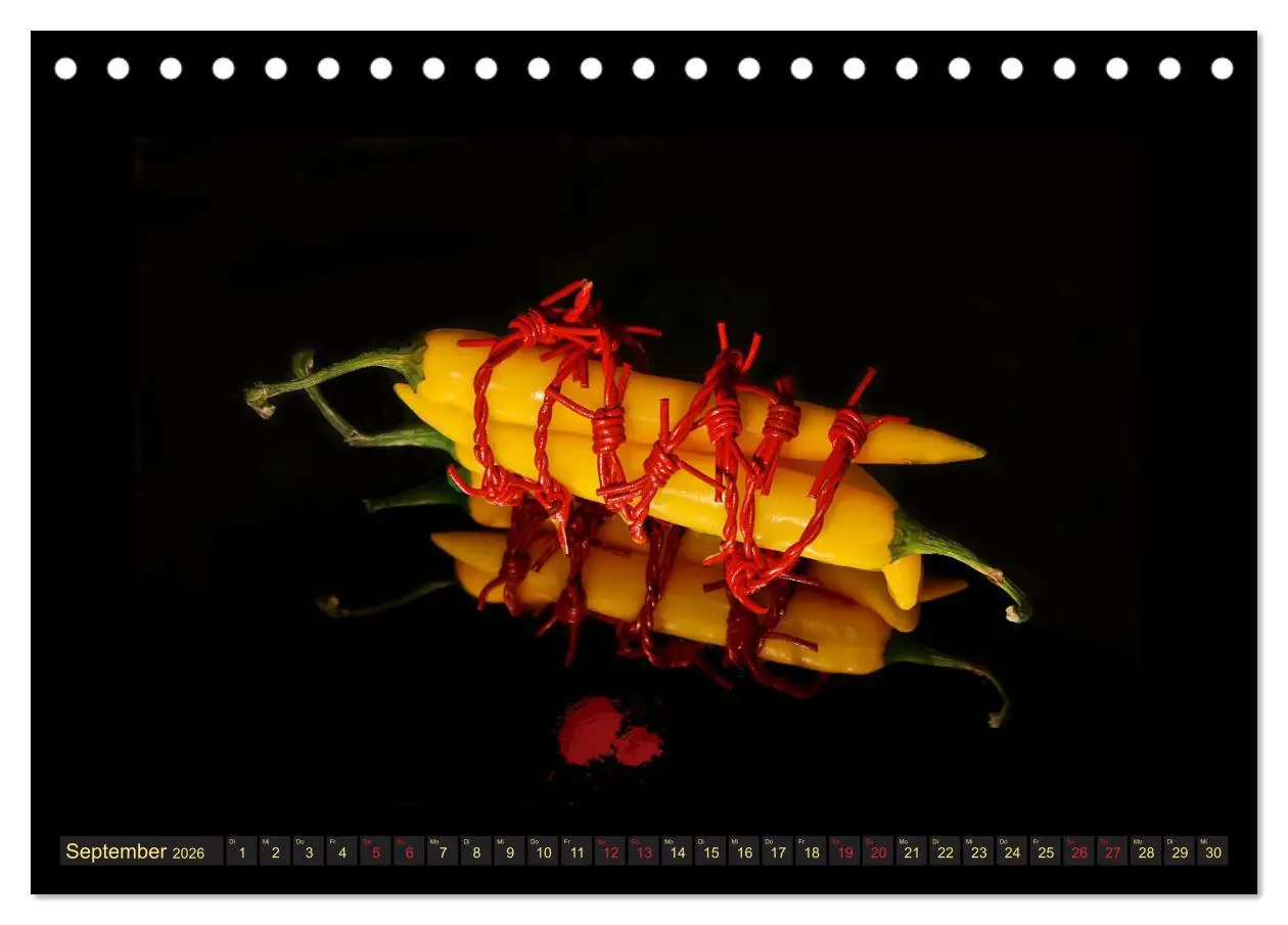 Bild: 9783457853115 | Scharfe Chili Fantasien - Creative Food Design (Tischkalender 2026...