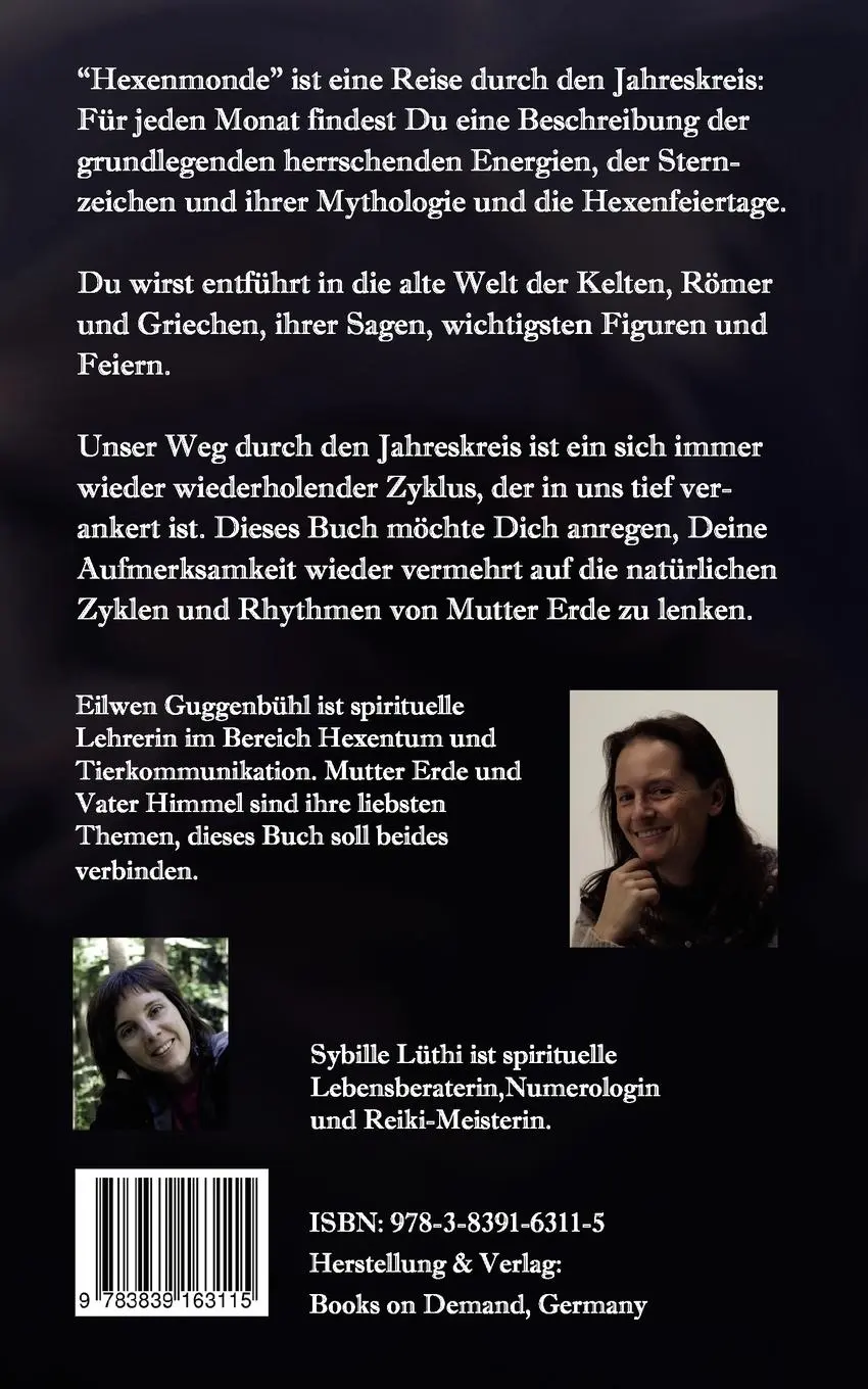 Rückseite: 9783839163115 | Hexenmonde | Wandeln im Jahreskreis | Eilwen Guggenbühl | Taschenbuch