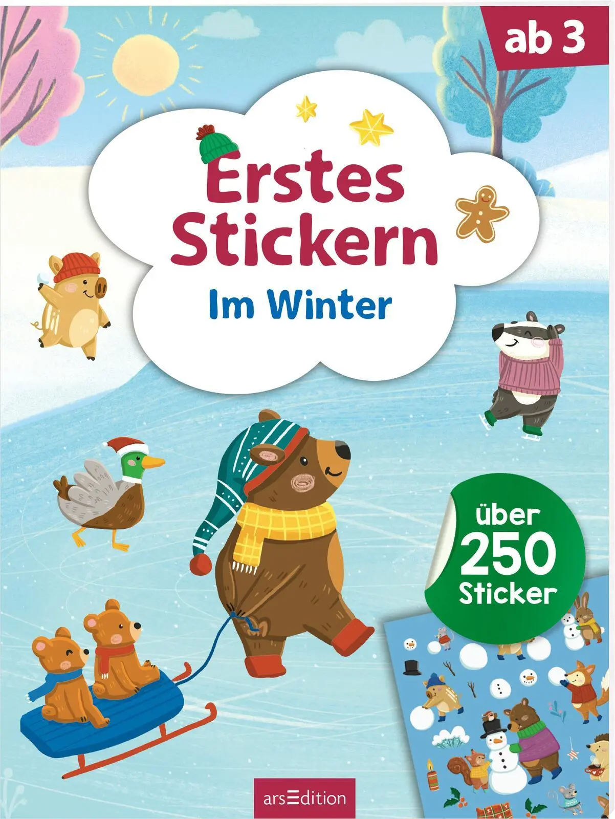 Cover: 9783845863115 | Erstes Stickern - Im Winter | Über 250 Sticker | Sarah Dietz | 40 S.
