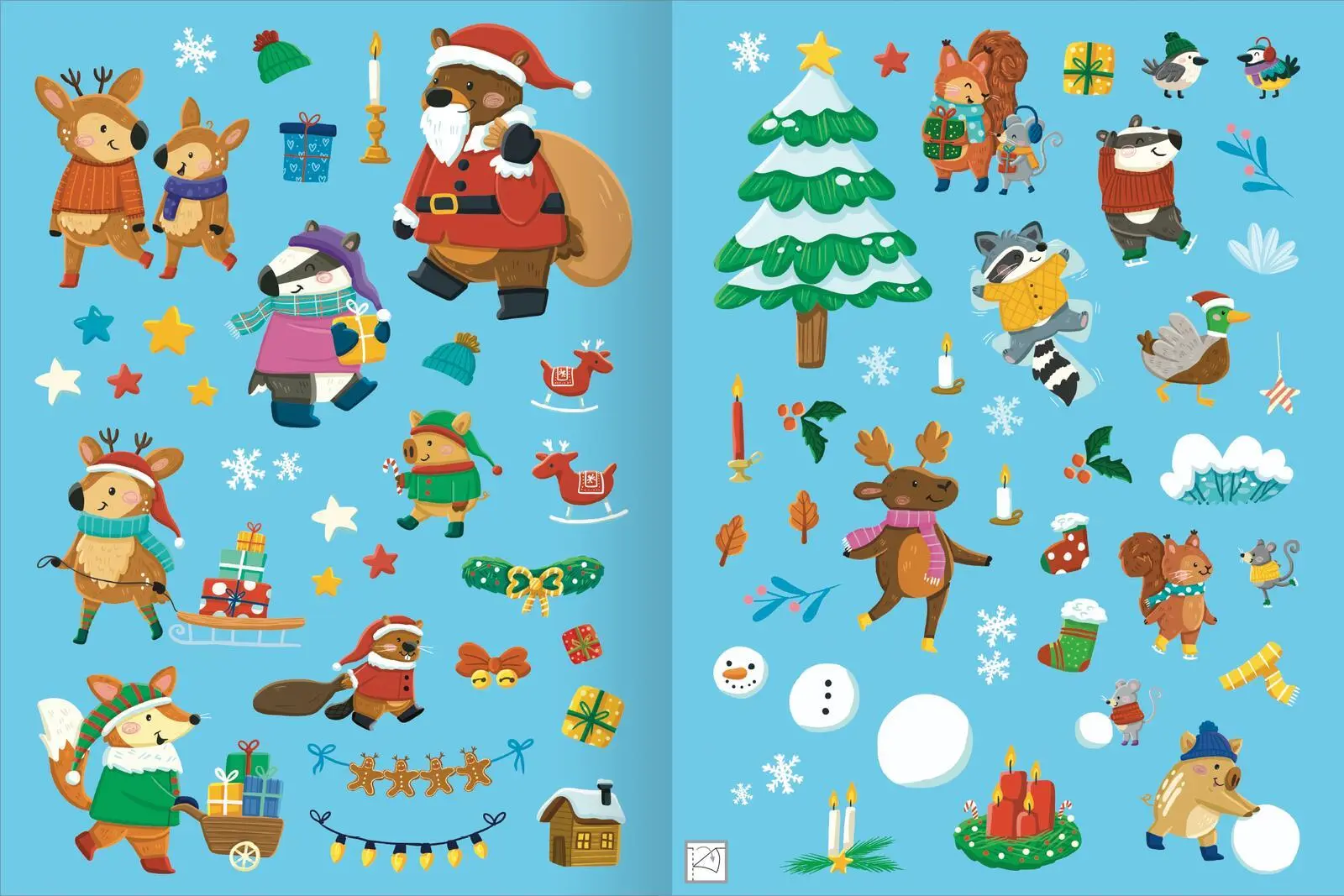 Bild: 9783845863115 | Erstes Stickern - Im Winter | Über 250 Sticker | Sarah Dietz | 40 S.
