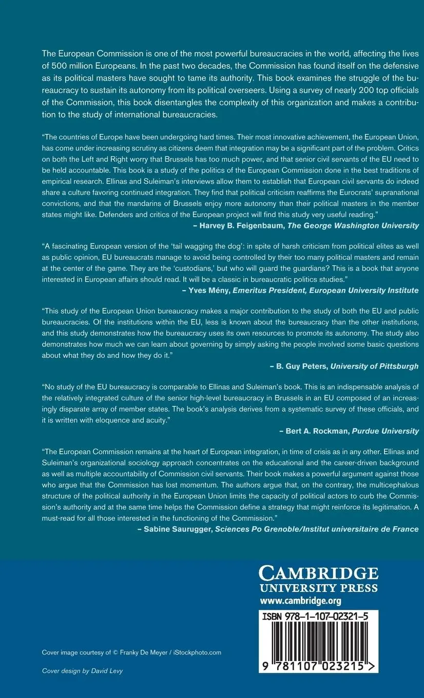 Rückseite: 9781107023215 | The European Commission and Bureaucratic Autonomy | Ellinas (u. a.)