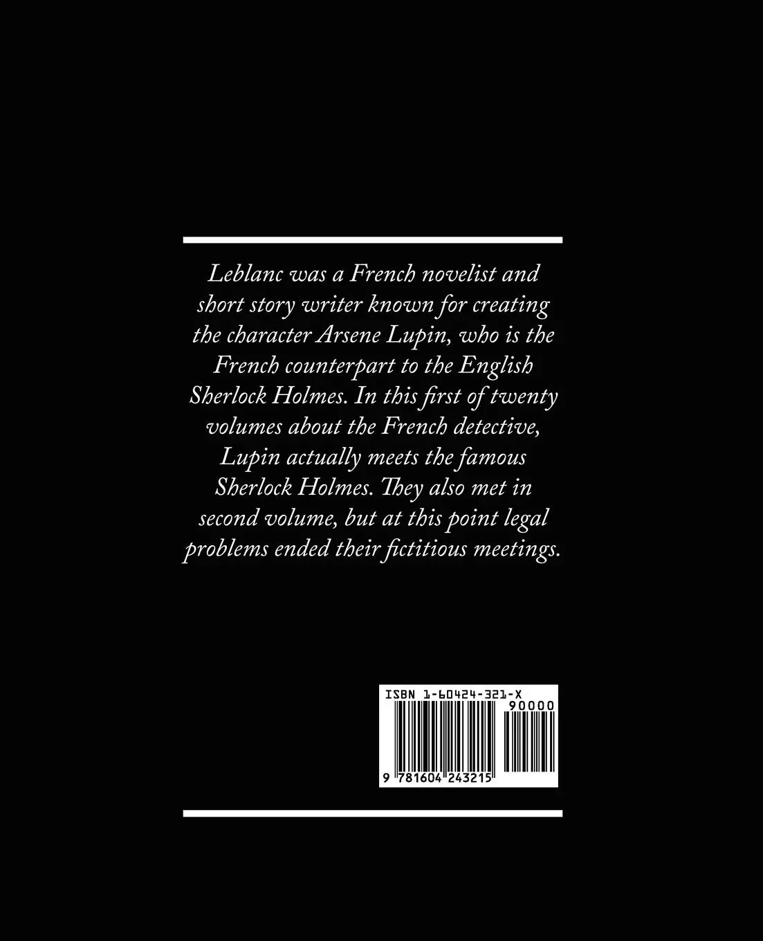 Rückseite: 9781604243215 | The Extraordinary Adventures of Arsene Lupin, Gentleman-Burglar | Buch