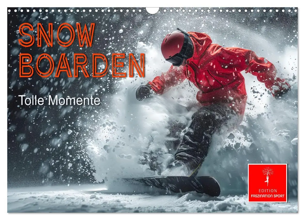 Cover: 9783457463215 | Snowboarden - tolle Momente (Wandkalender 2026 DIN A3 quer),...