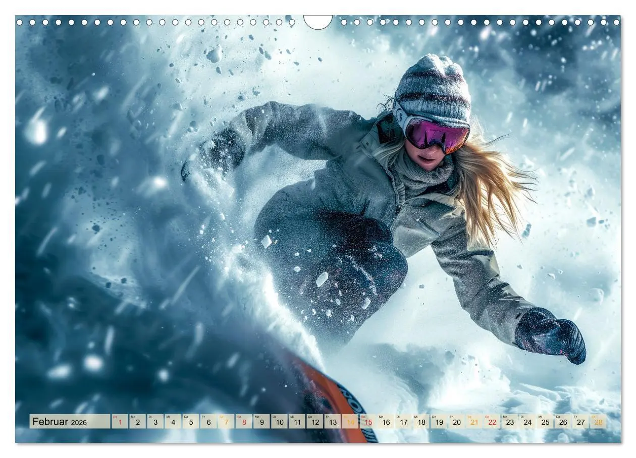 Bild: 9783457463215 | Snowboarden - tolle Momente (Wandkalender 2026 DIN A3 quer),...