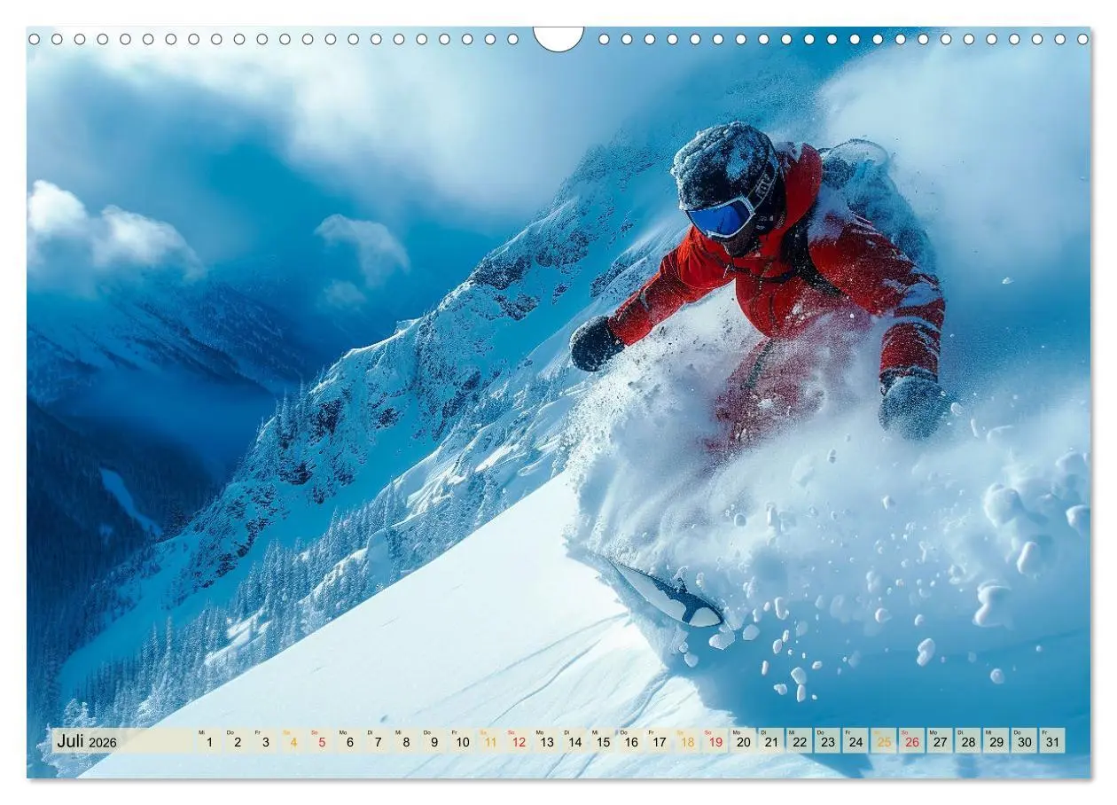 Bild: 9783457463215 | Snowboarden - tolle Momente (Wandkalender 2026 DIN A3 quer),...